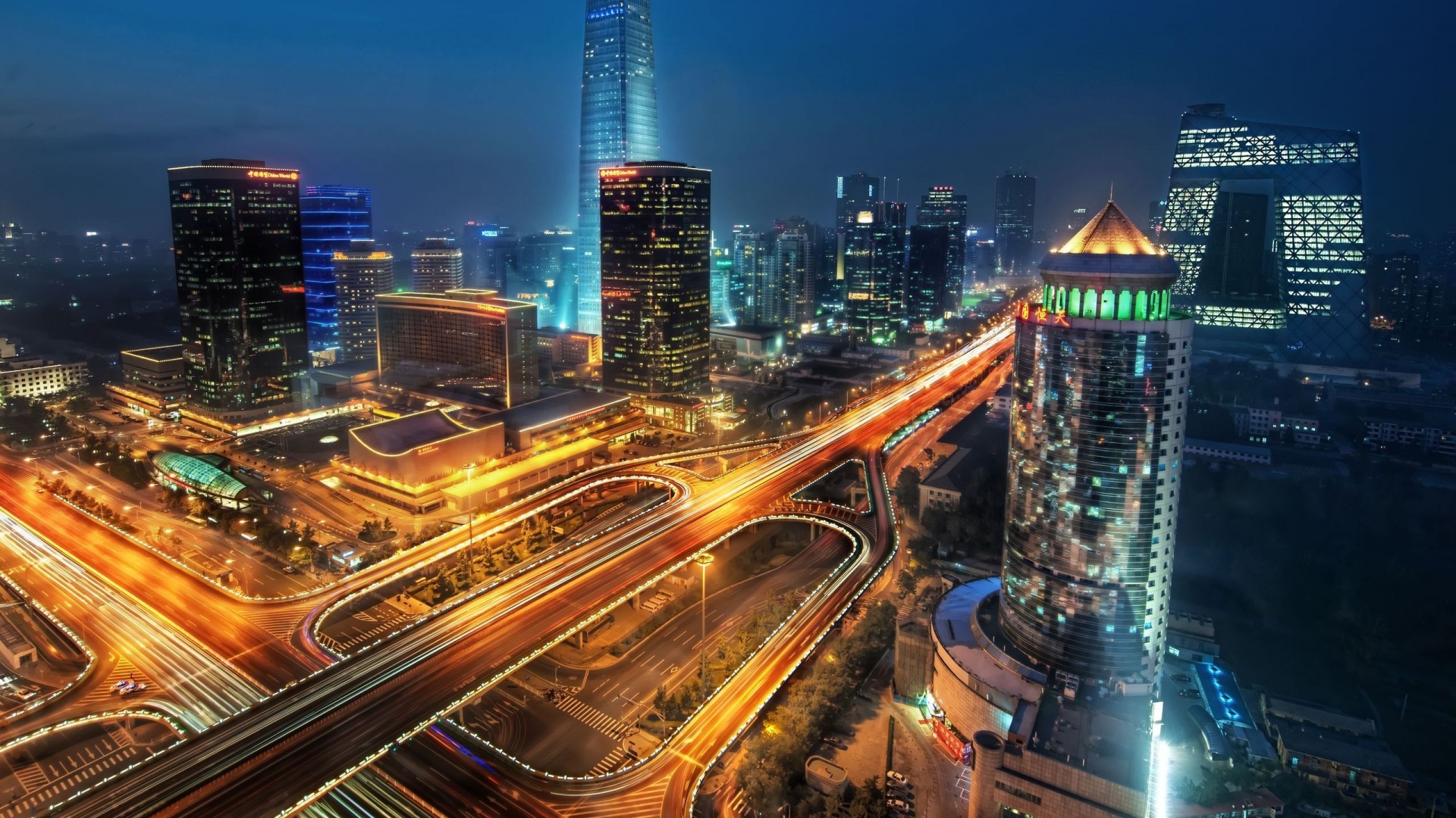 Городская развязка обои