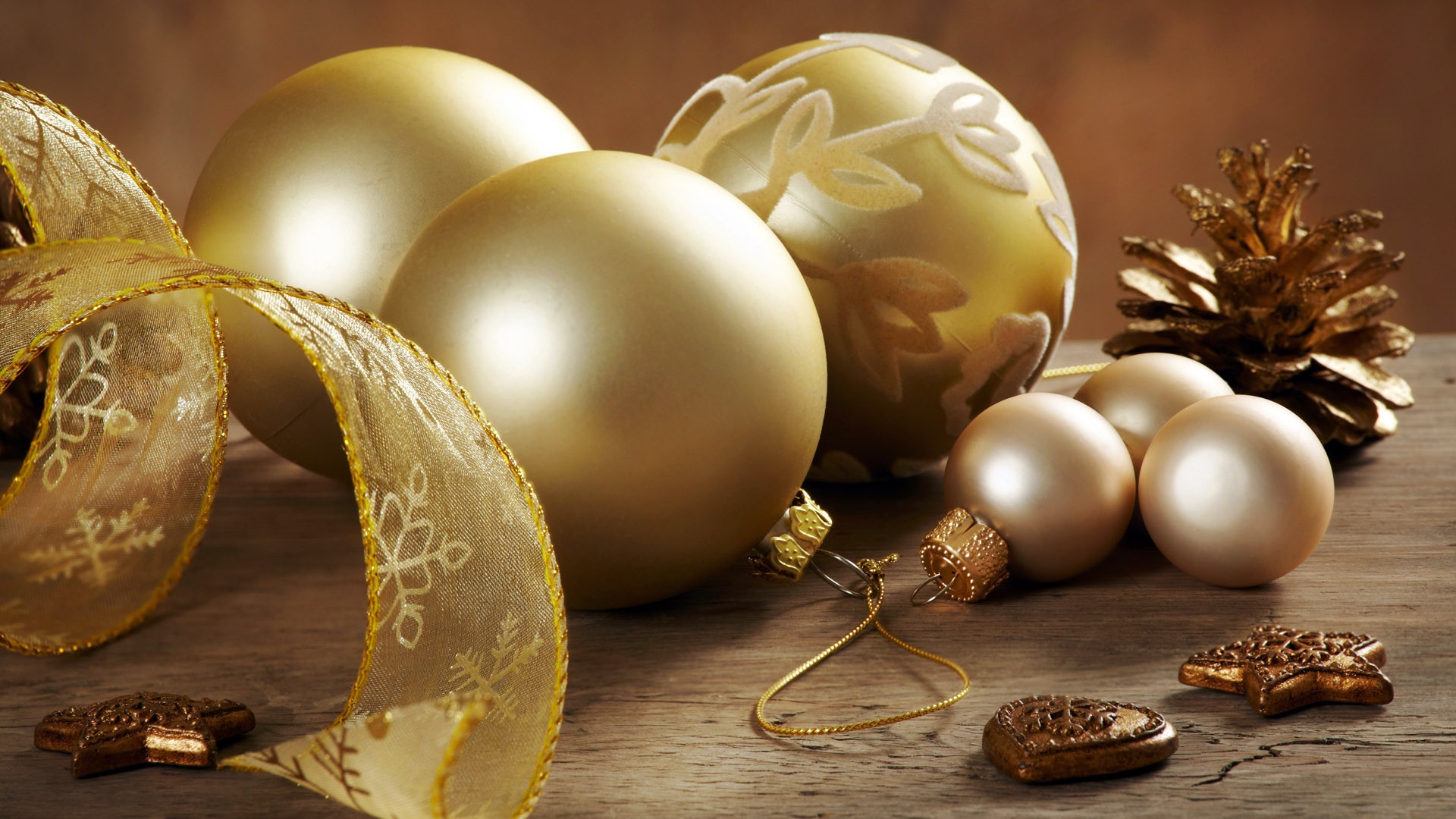 Новогодние атрибуты обои