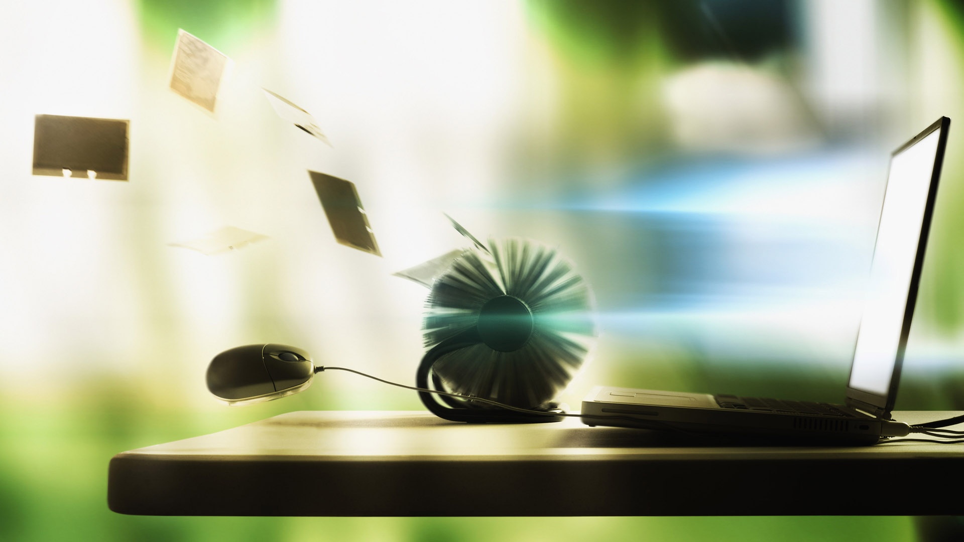 Дуновение цифрового ветра обои