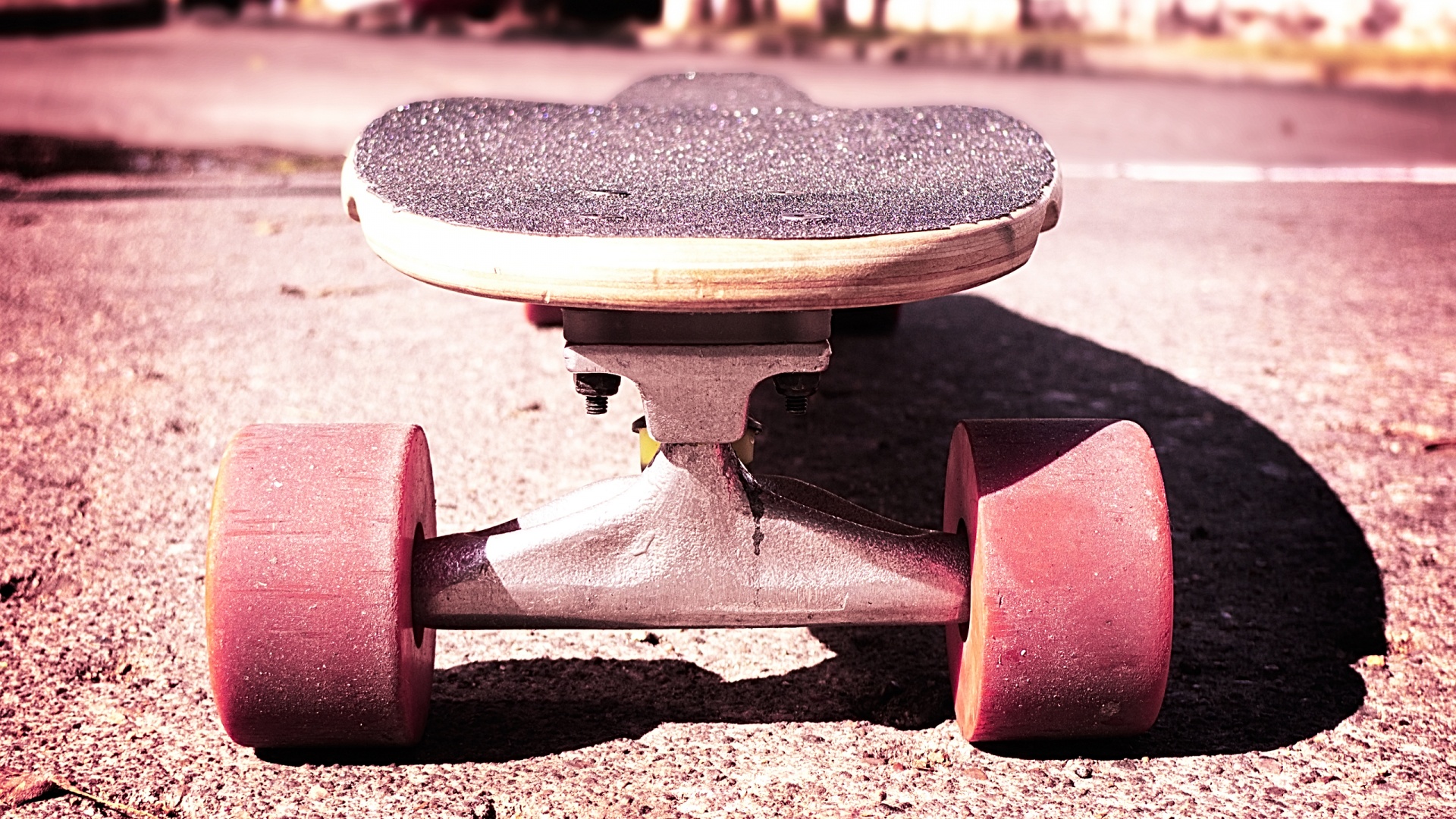 Скейтборд на солнце обои