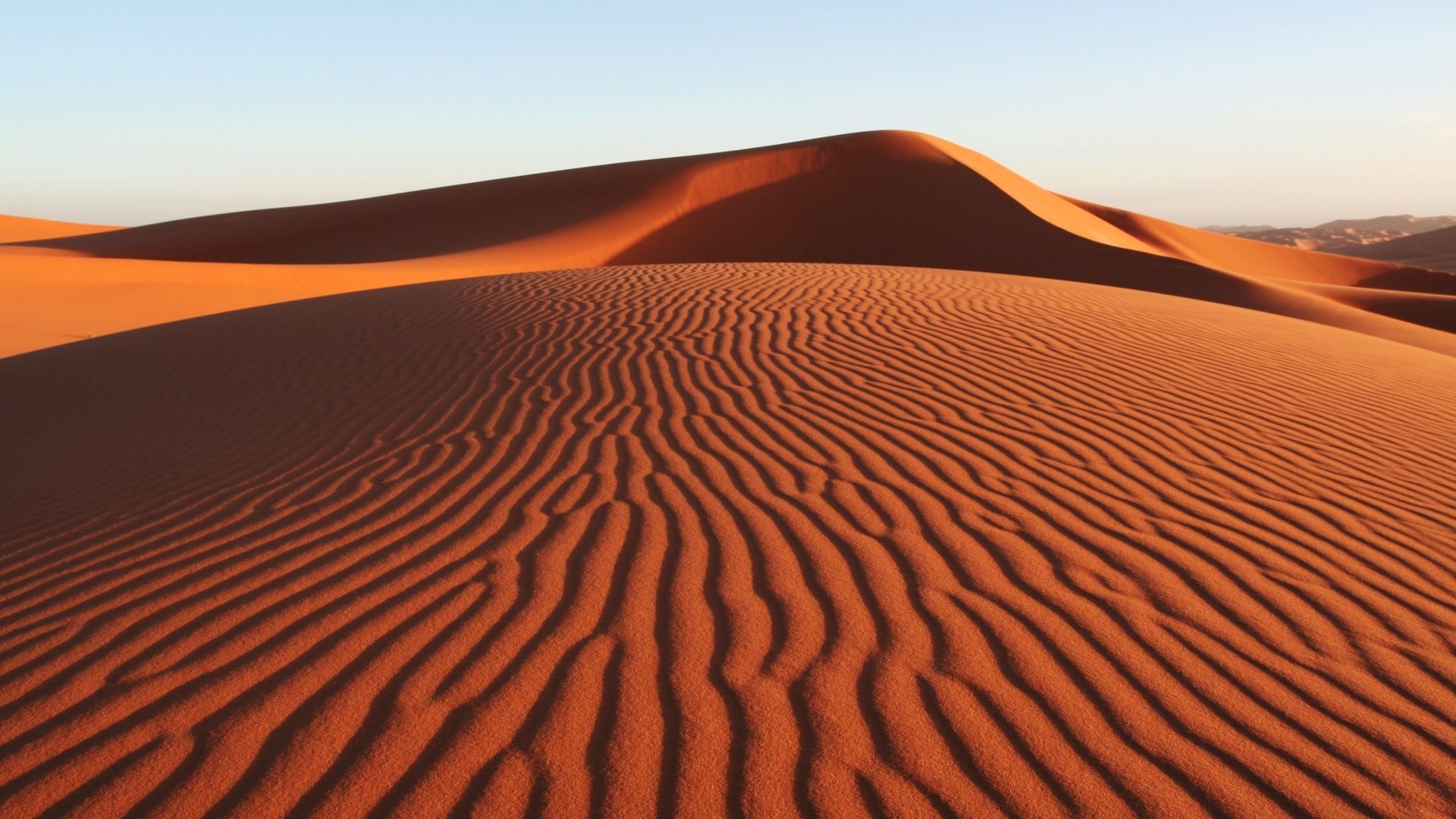 Красные барханы пустыни обои