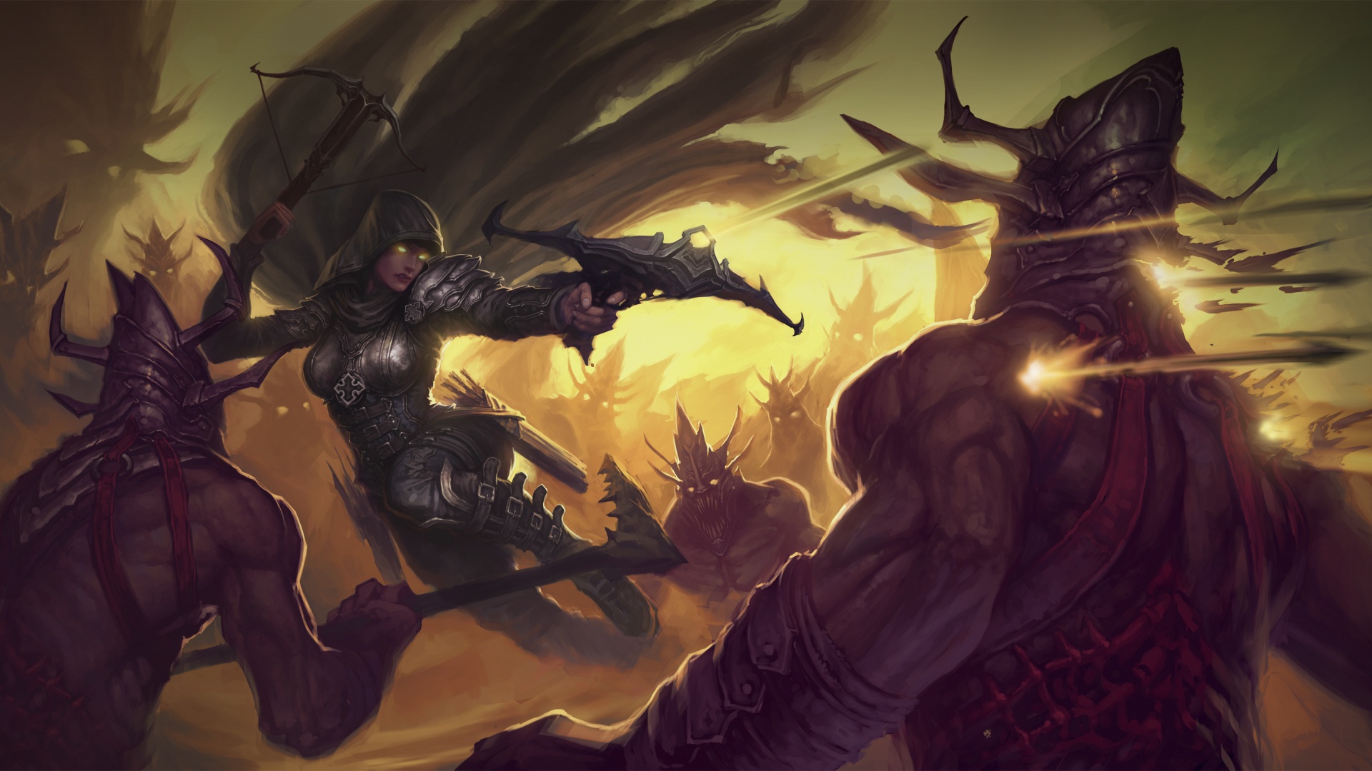 Охотник на демонов из Diablo 3 обои