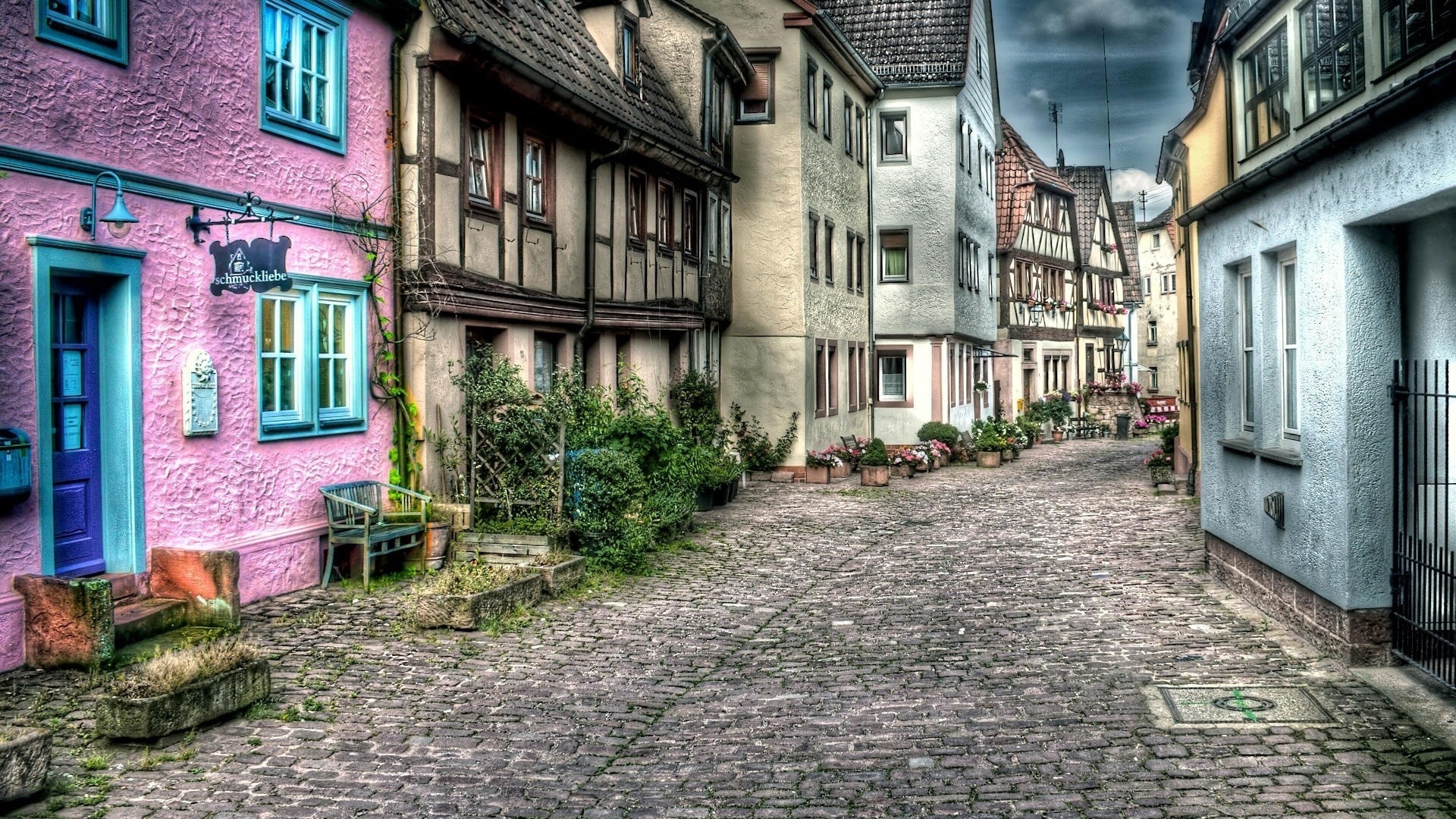 Старый городок обои