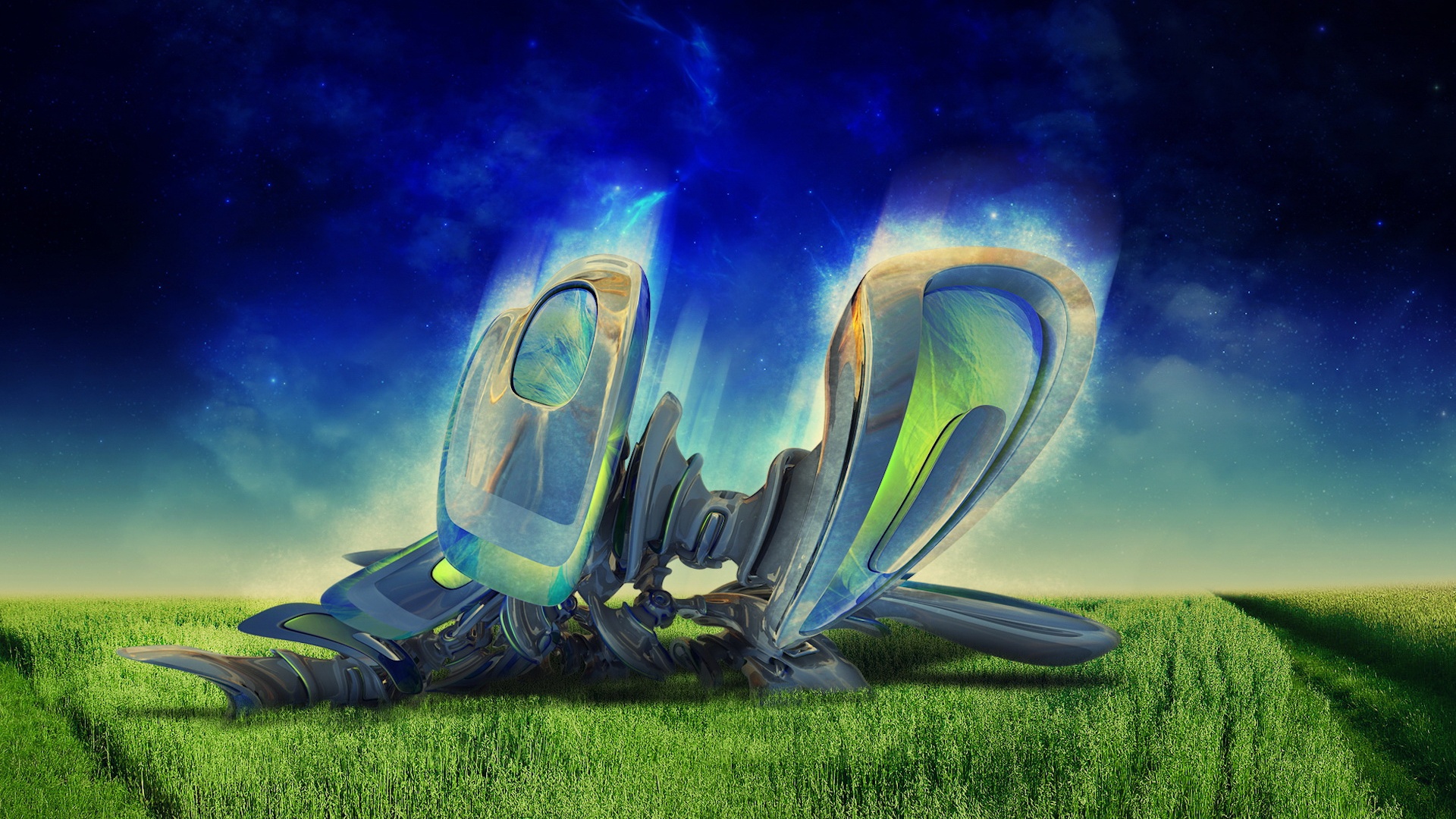 Нечто в поле обои