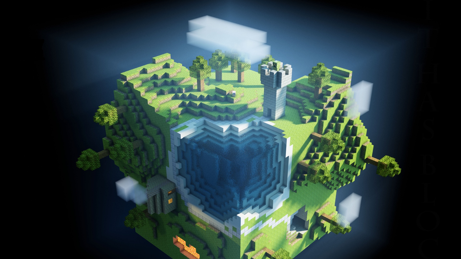 Планета Майнкрафт обои