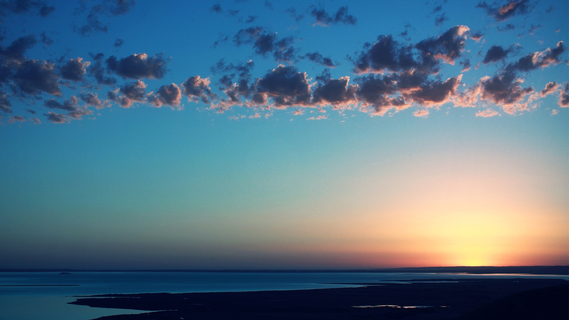 Шикарный закат обои