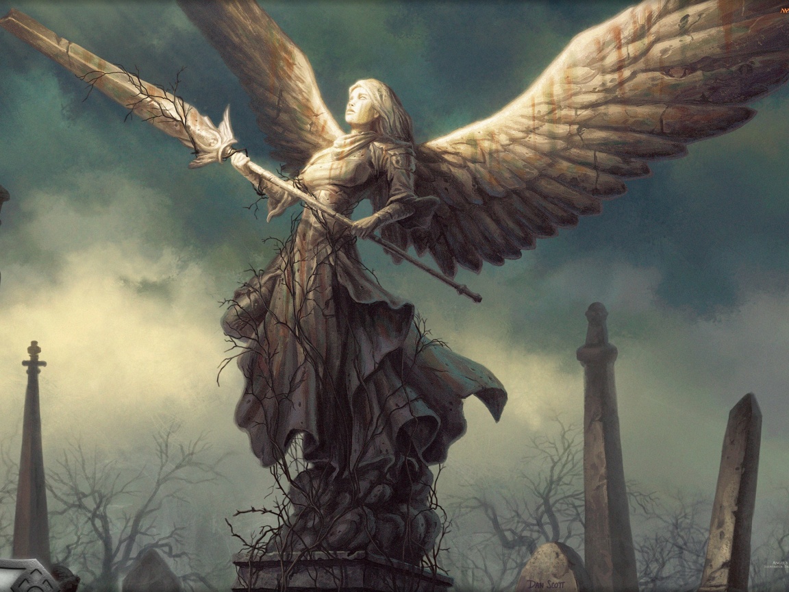 Ангел с мечом обои