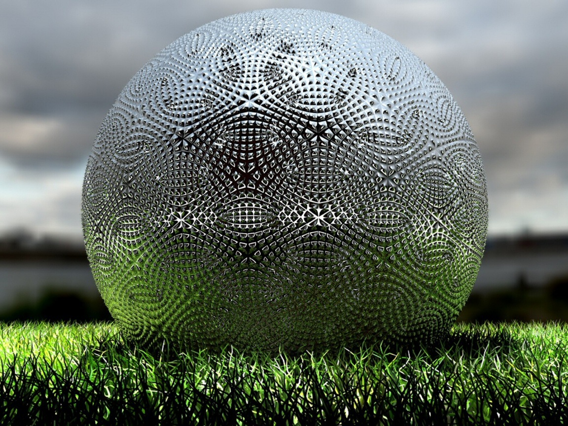 Металлический мяч для гольфа обои