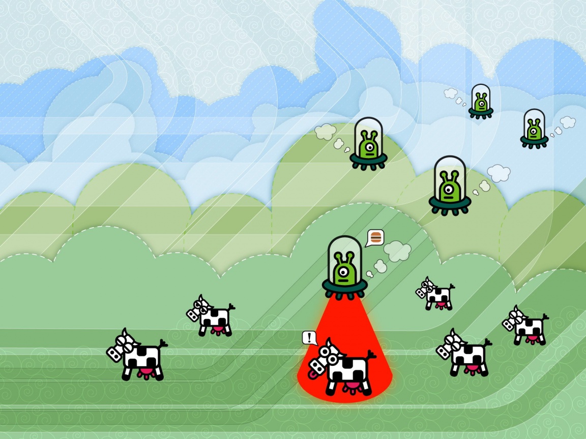 Пришельцы воруют коров обои