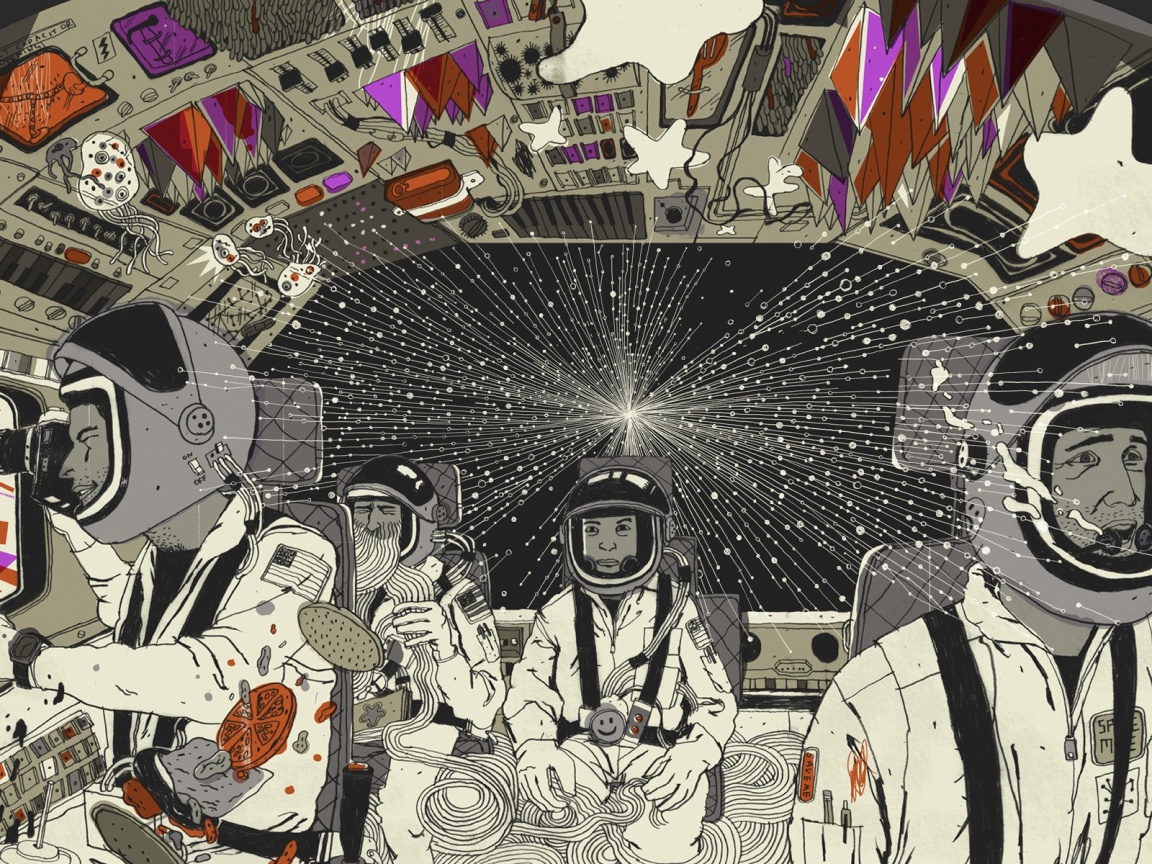 Упоротые космонавты обои