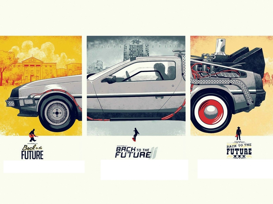 Делориан из Назад в будущее обои