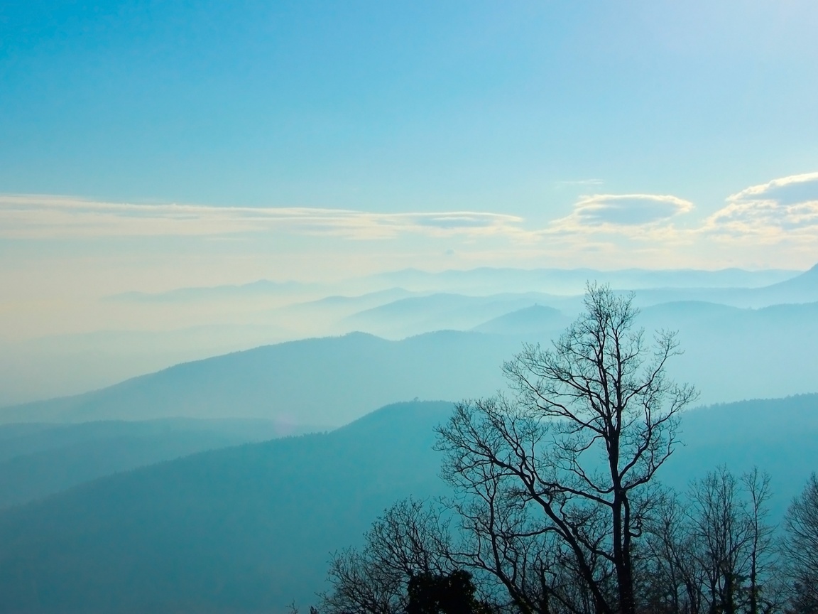 Голубые горы обои