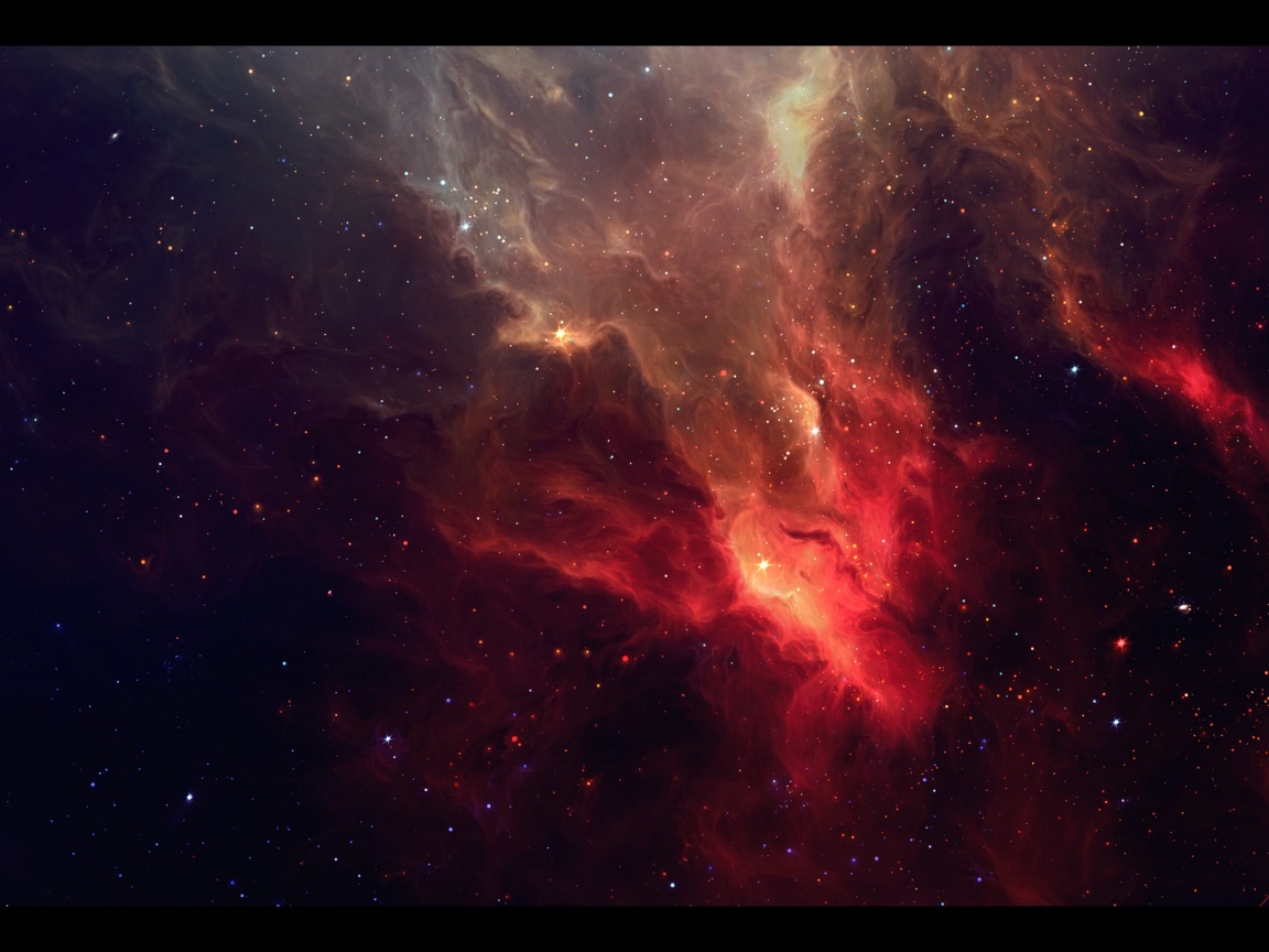 Красная туманность обои