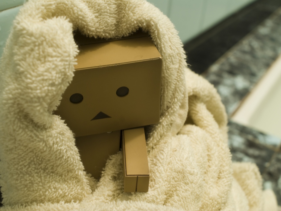 Yotsubato Danbo в полотенце обои