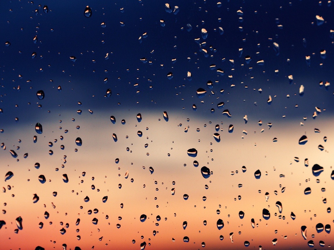 Капли на стекле обои