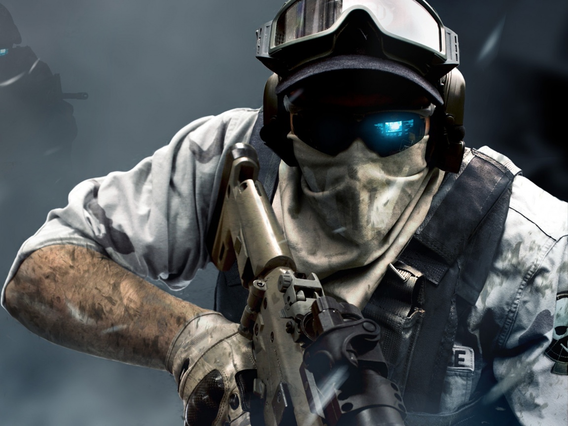 Боец в маске обои