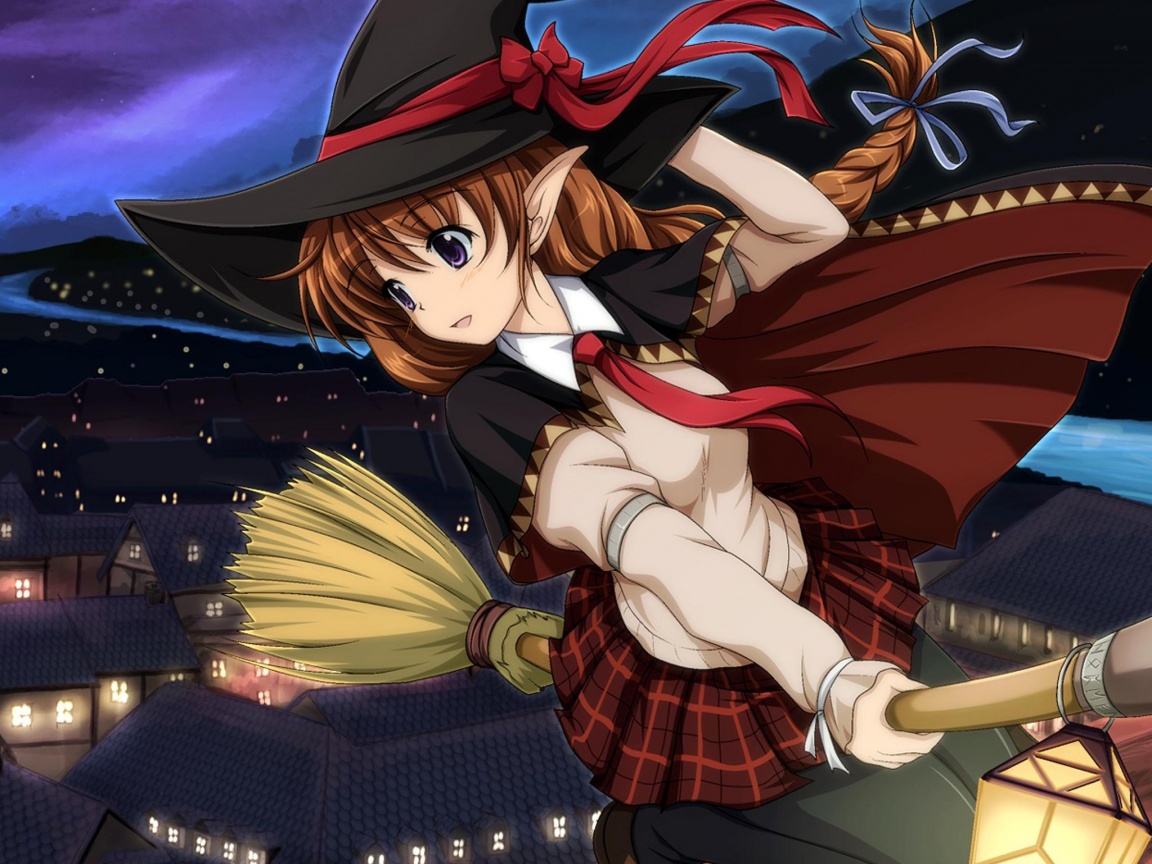 Эльфийская ведьмочка обои