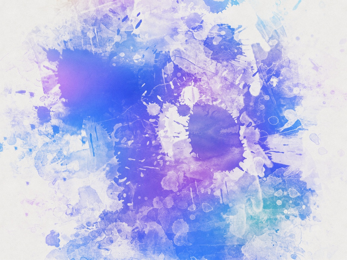Синие и фиолетовые кляксы обои