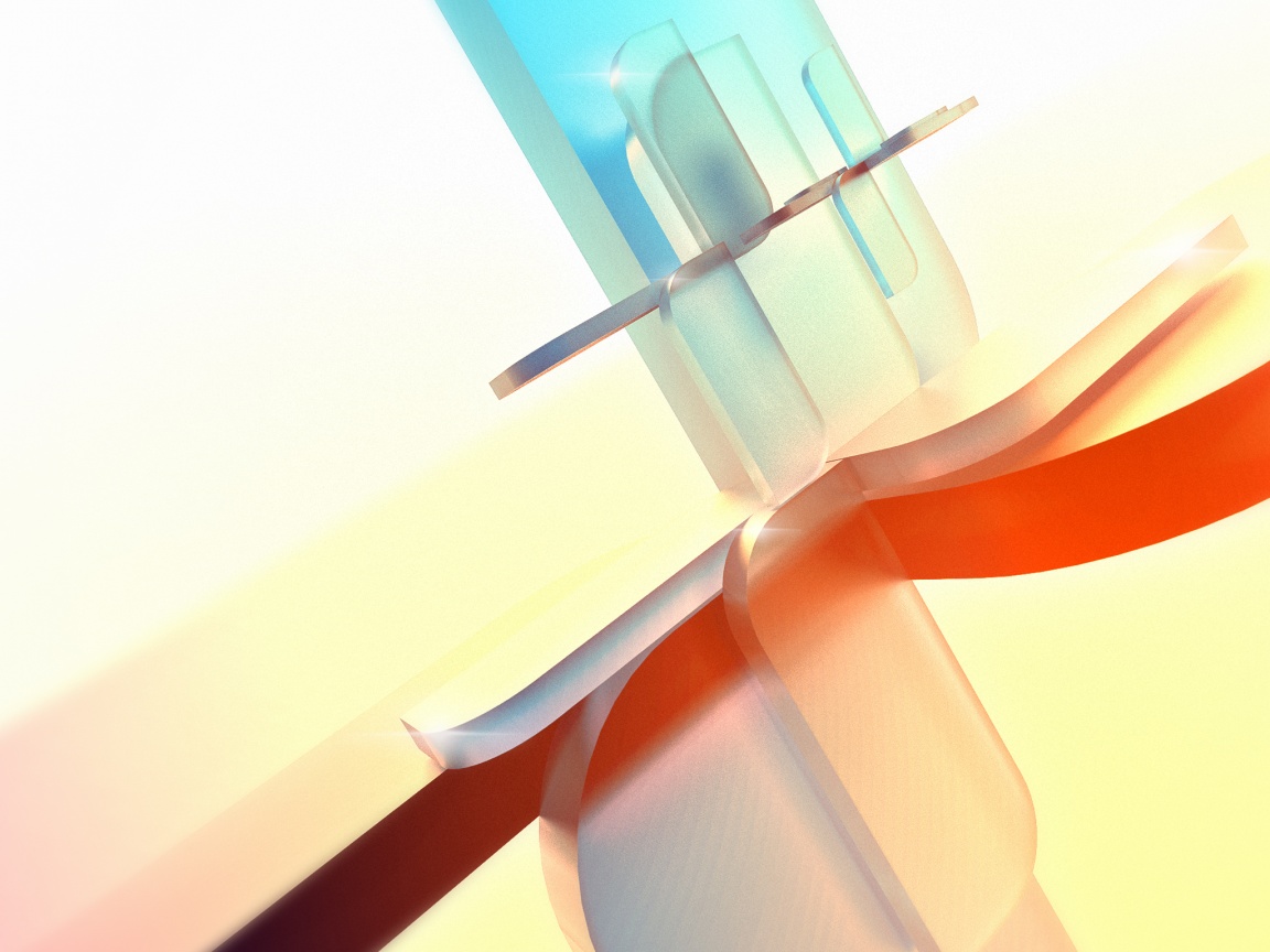 Абстракция из полупрозрачных фигур обои