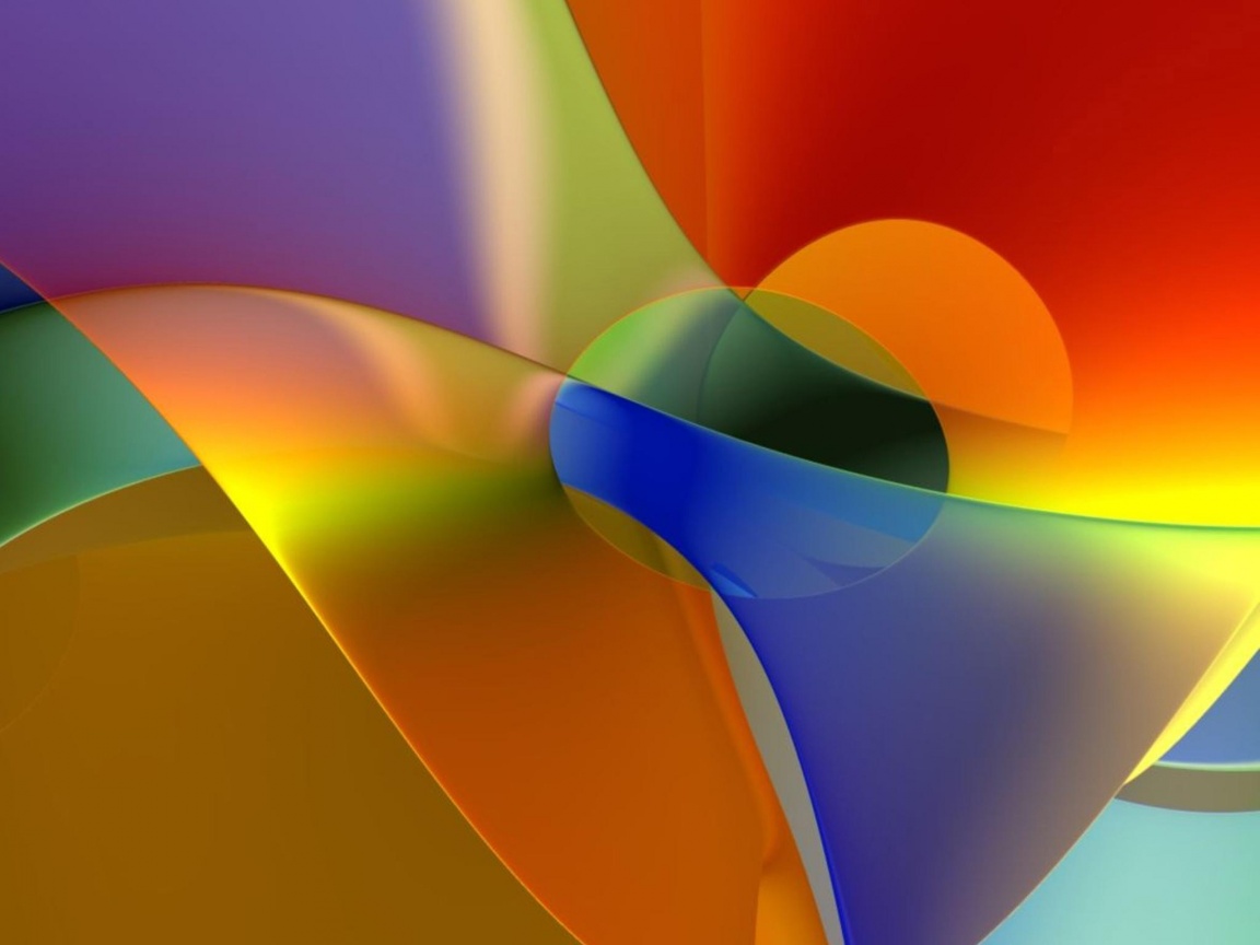 Разноцветные переплетения обои