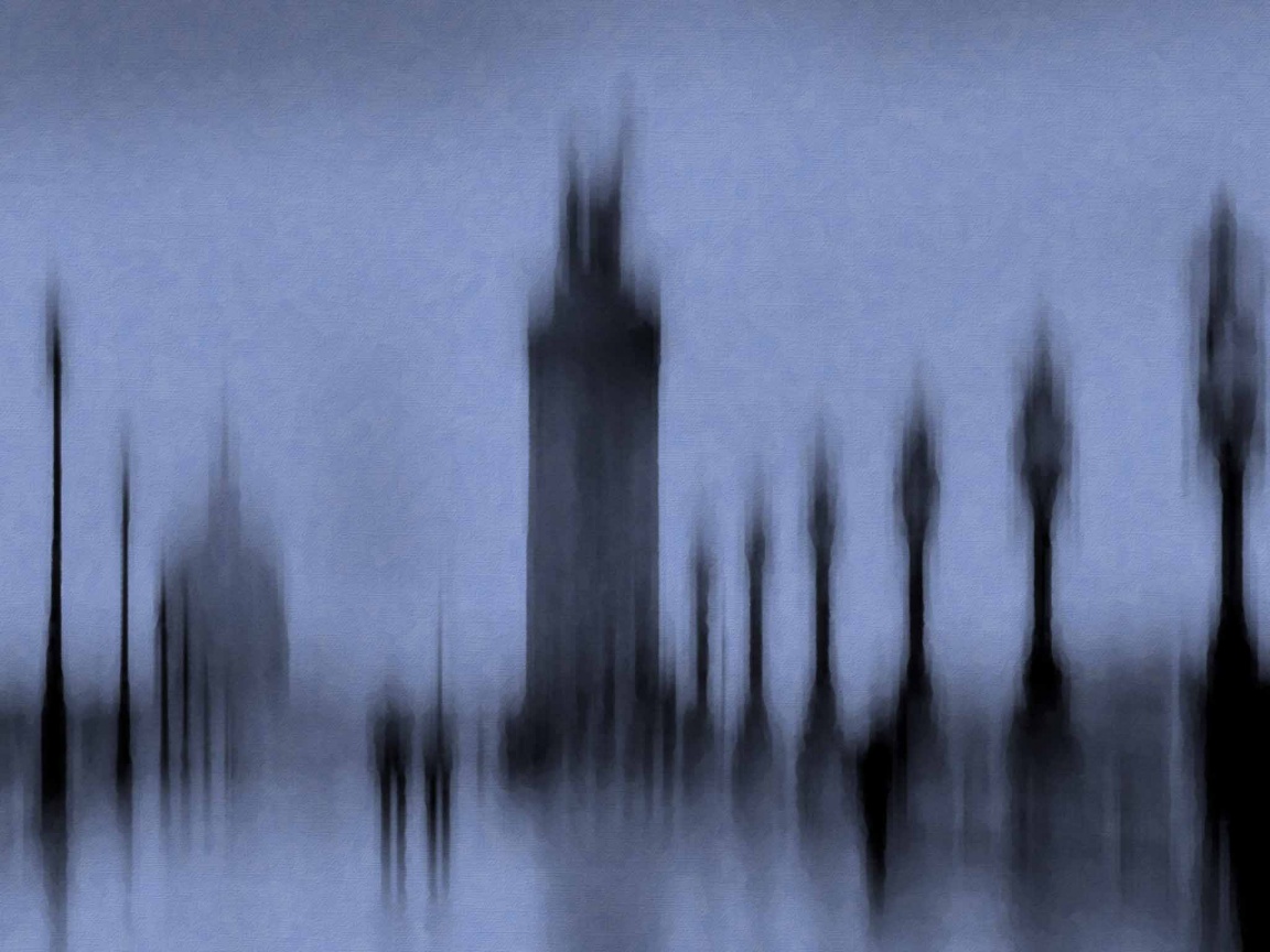 Размытый вид с моста обои