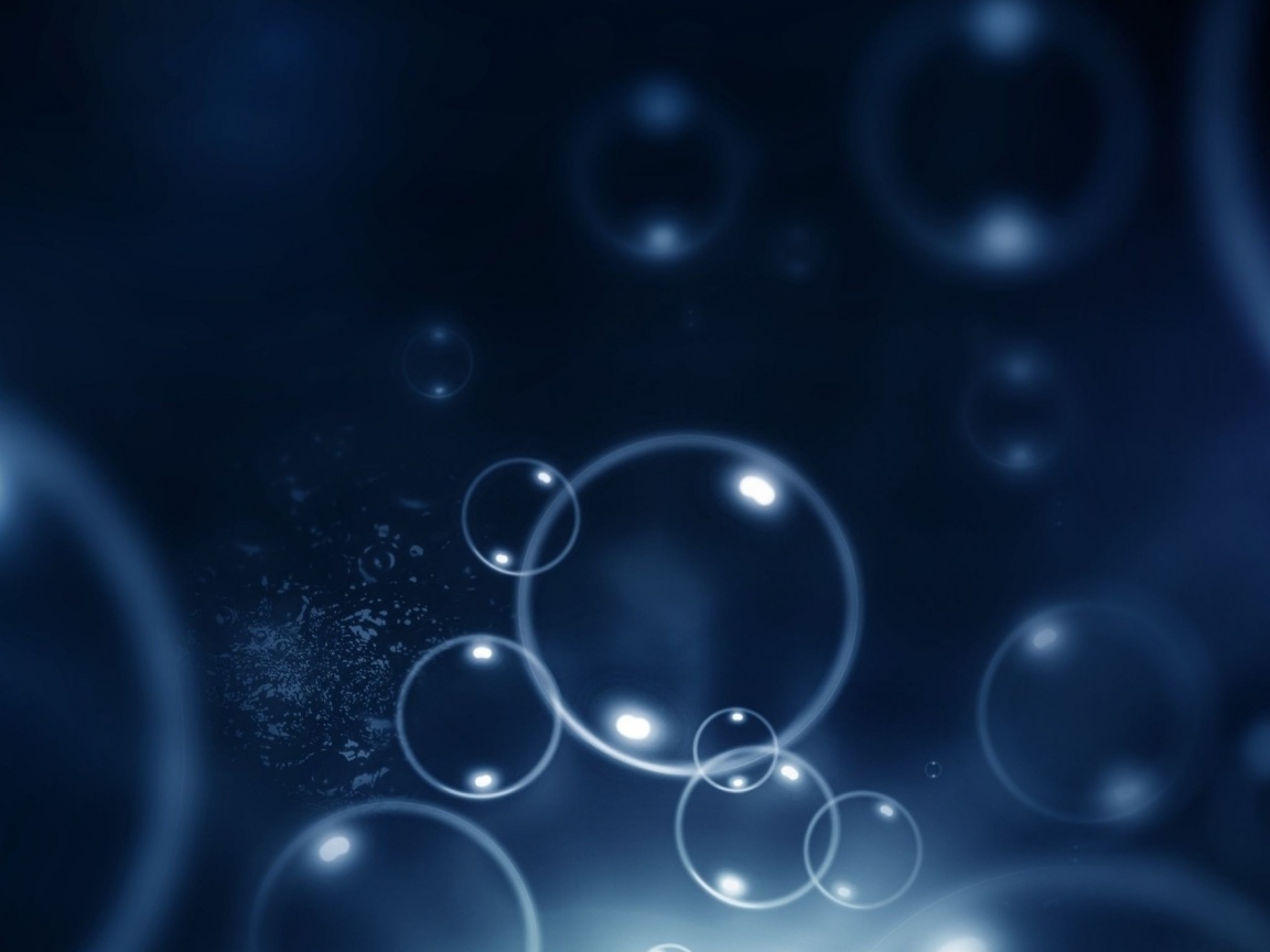 Пузыри в темной воде обои