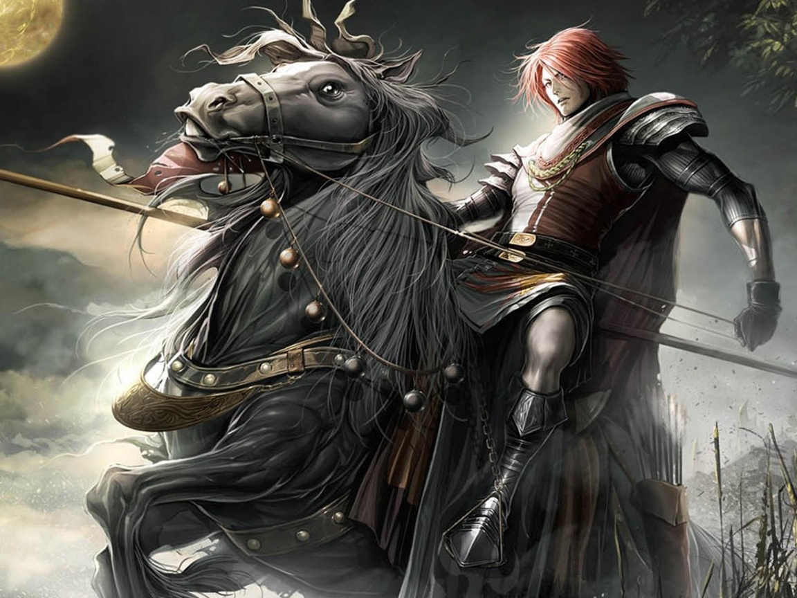 Рыцарь с копьем обои