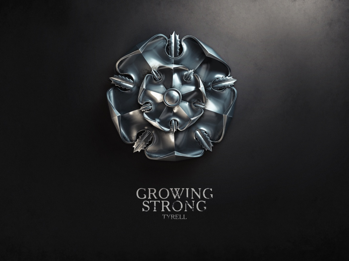 Металлический герб Тиреллов обои