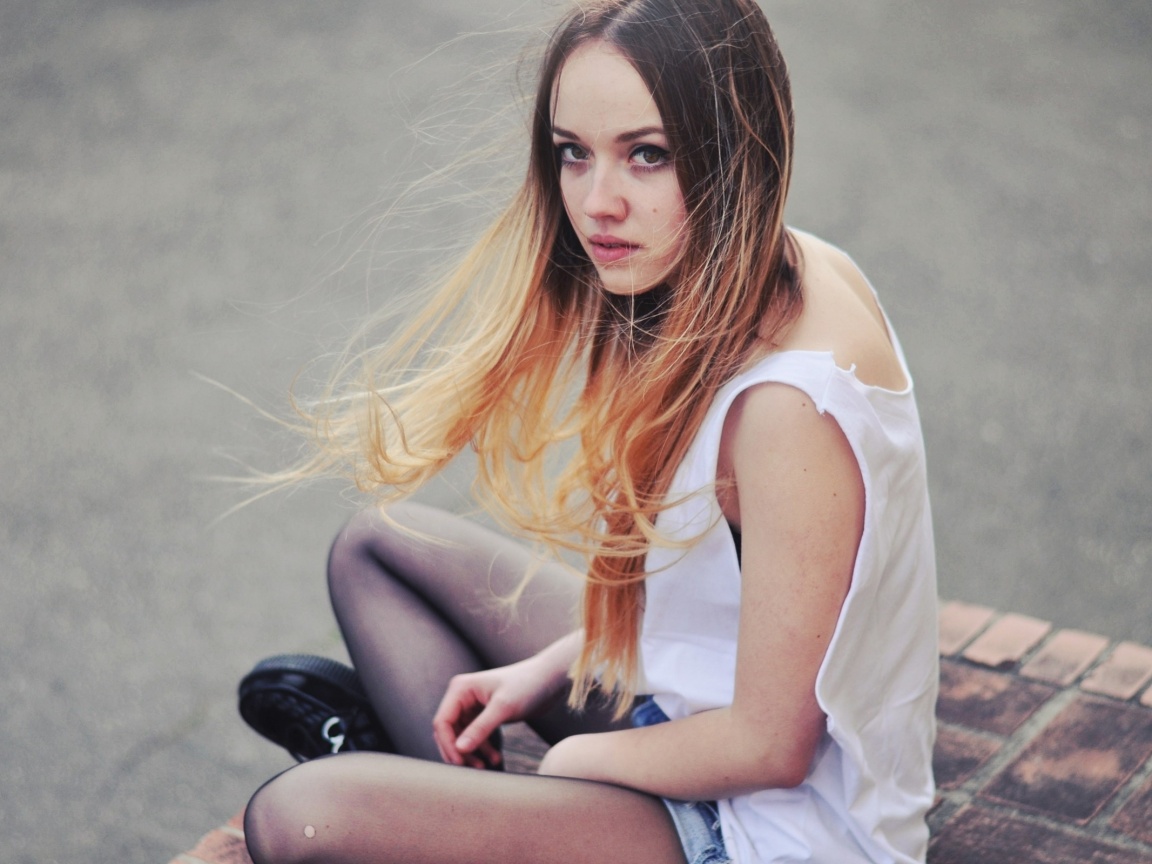 Девушка в образе модели обои