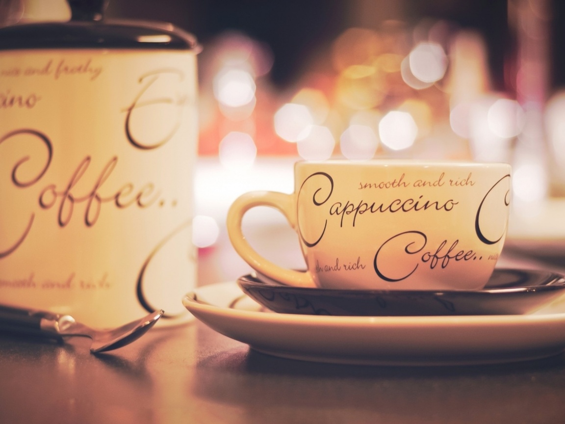 Чашечка капучино обои