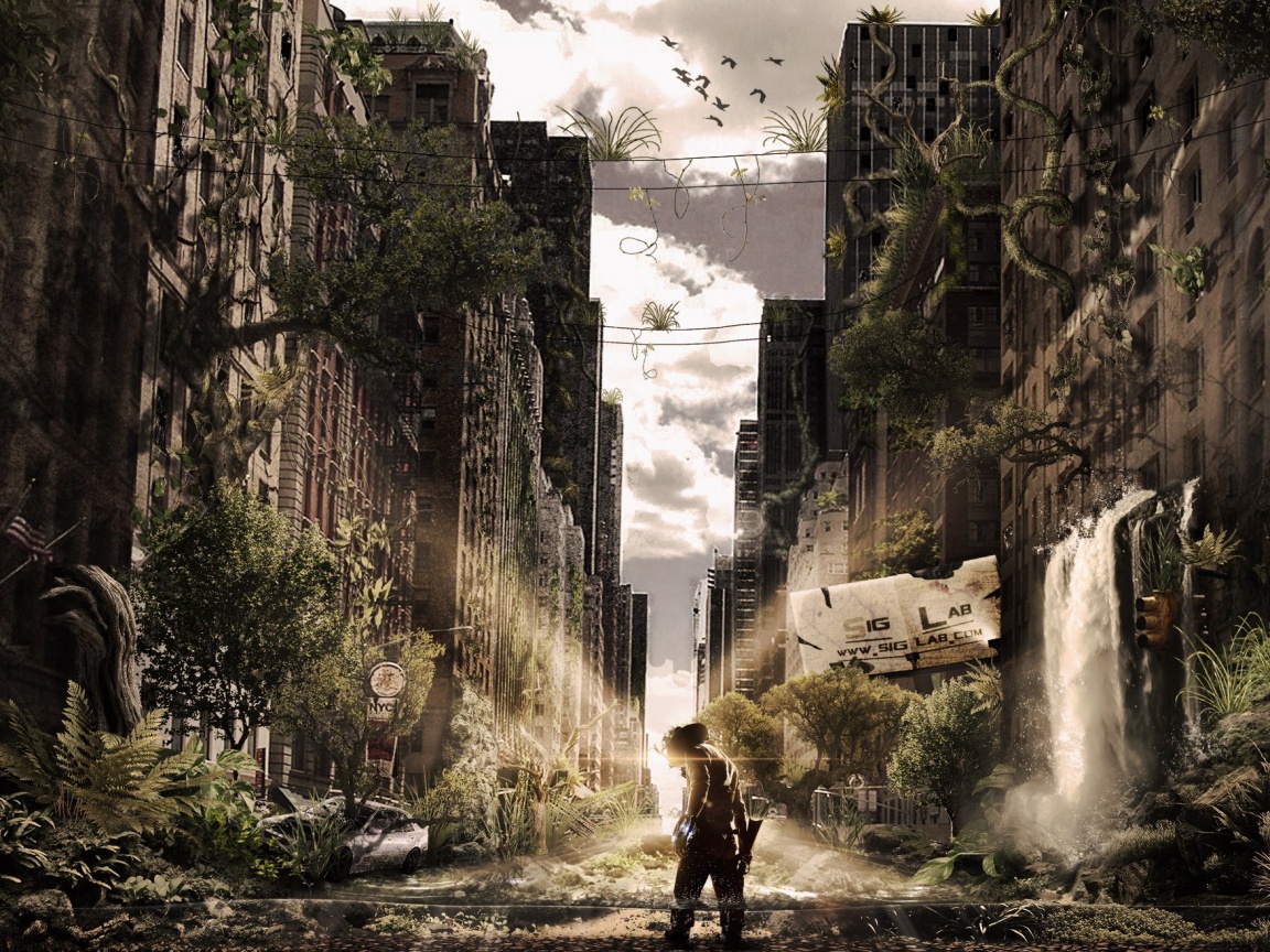 Постапокалиптический мир обои