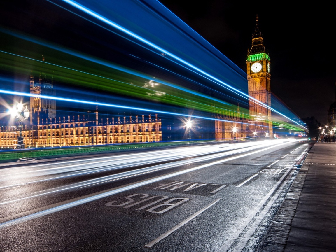 Ночной лондон обои