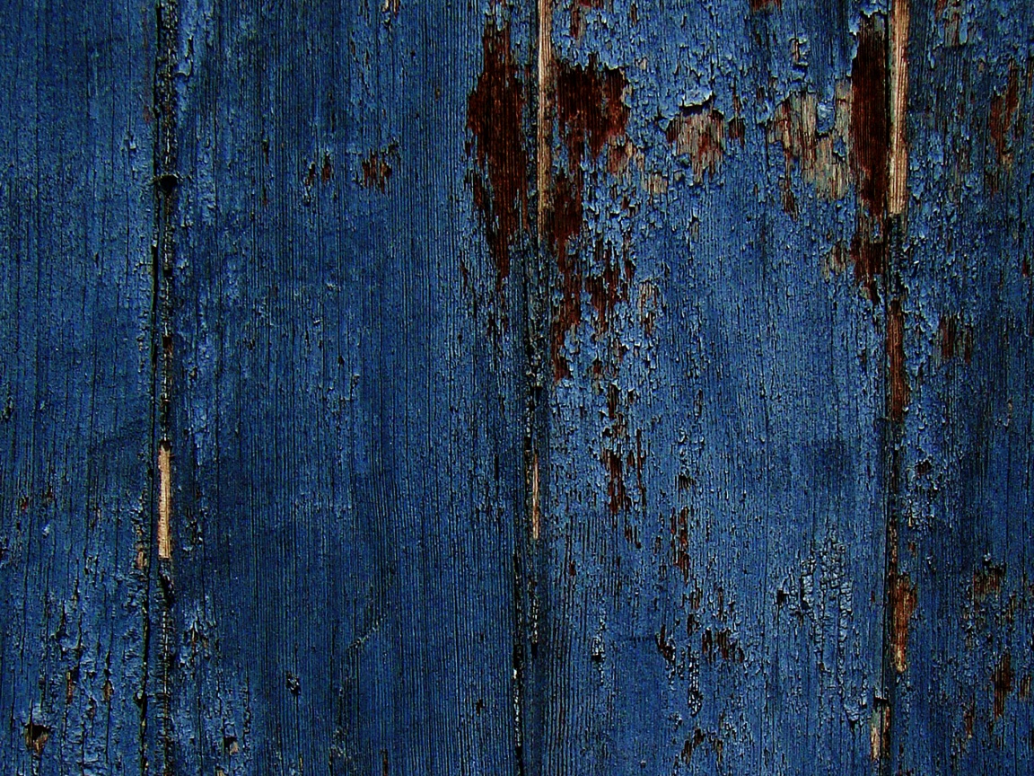 Облупившаяся синяя краска обои