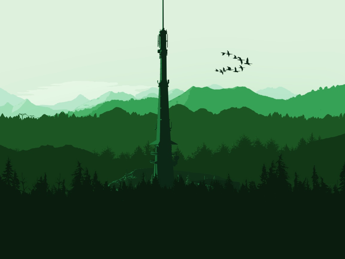 Зеленые горы обои