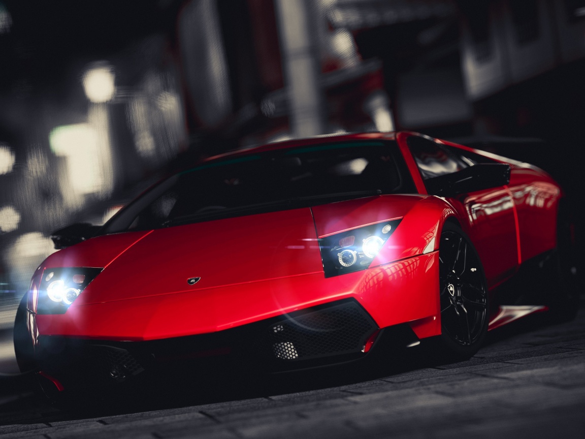 Красная ламборджини мурселаго обои