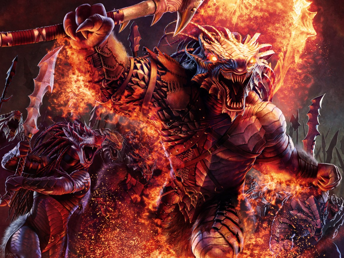 Dragonborn Barbarian обои