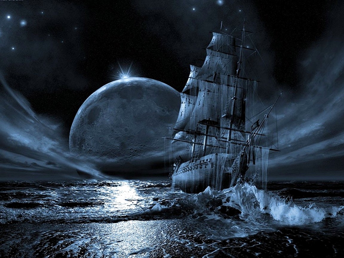 Корабль призрак обои