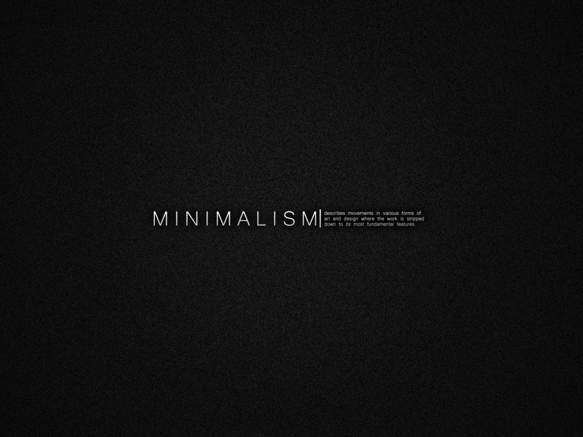 Минимализм обои