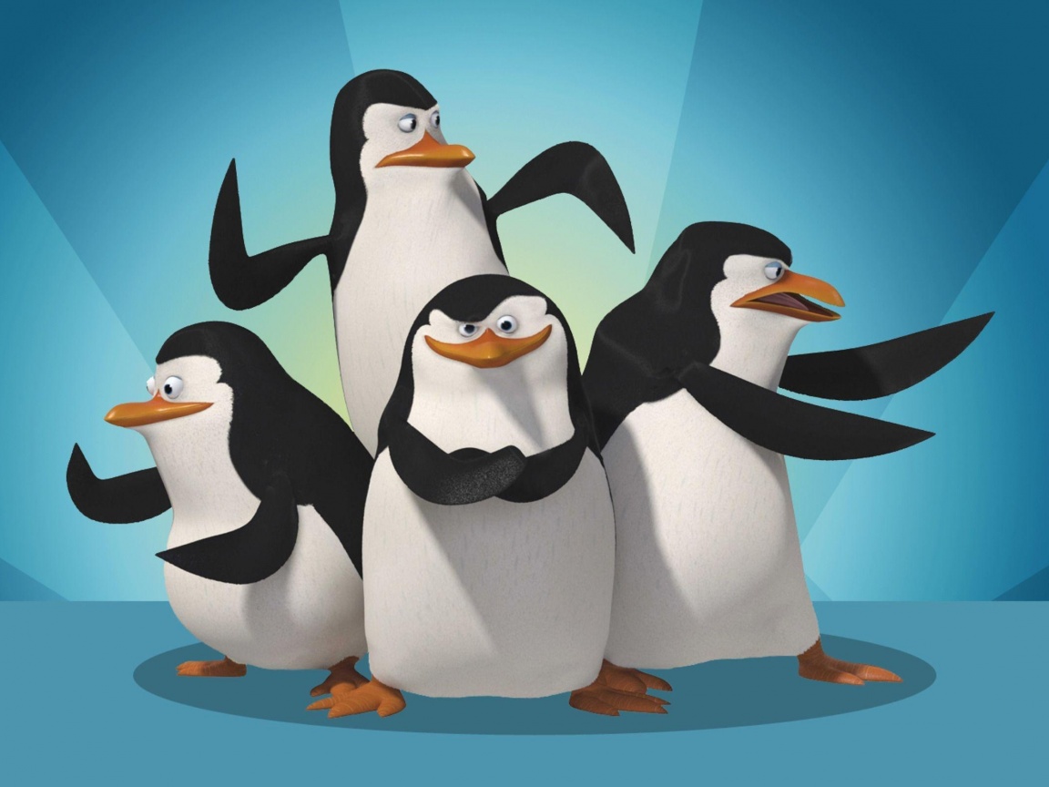 Мадагаскарские пингвины обои