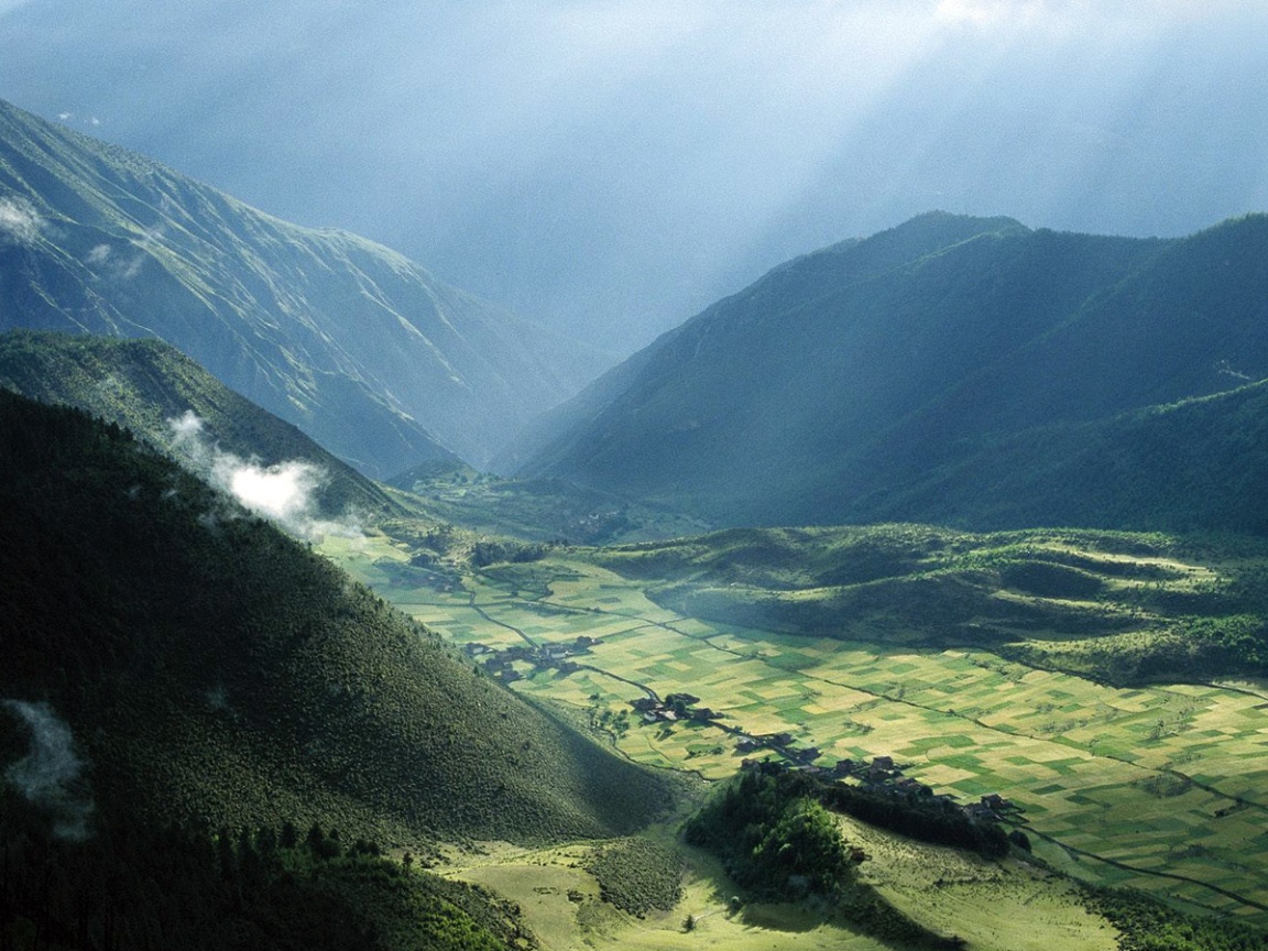 Горная долина обои