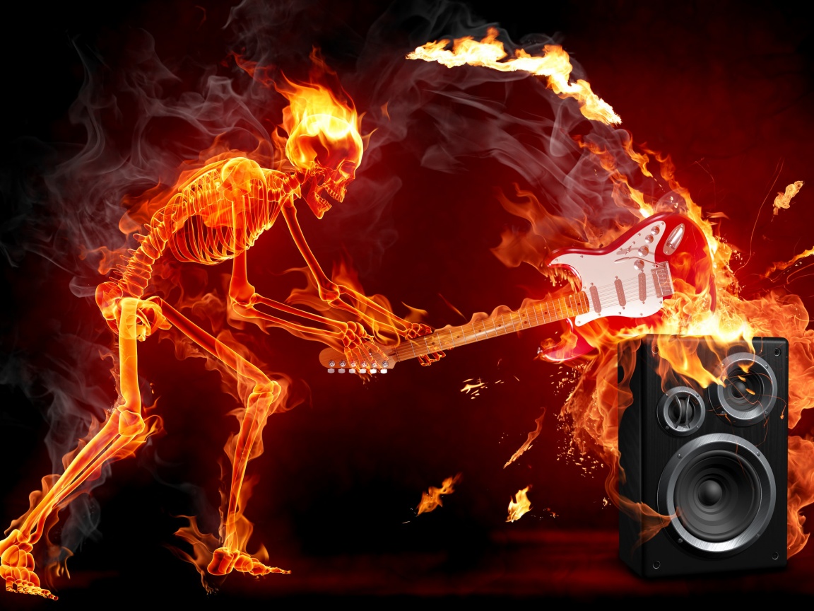 Музыка, пробирающая до костей обои