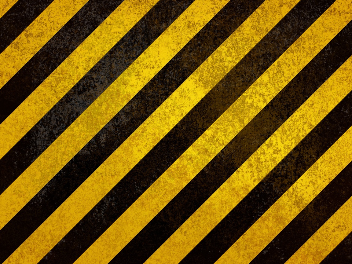 Предупреждающая черно-желтая штриховка обои