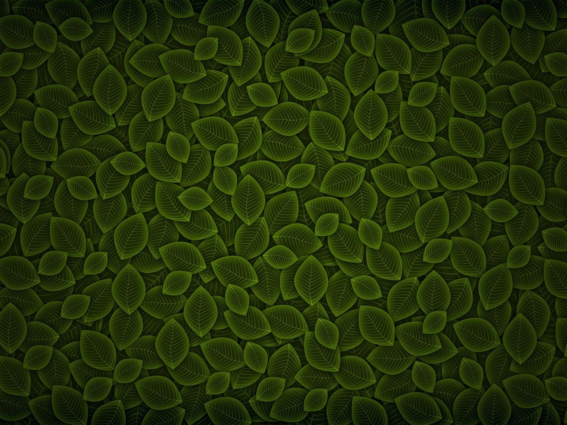Векторные зеленые листья обои