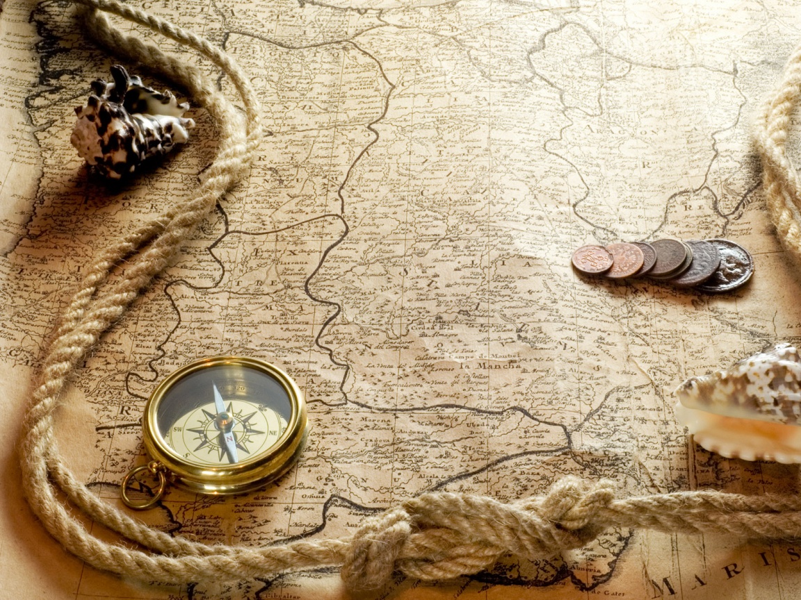 Древняя карта обои