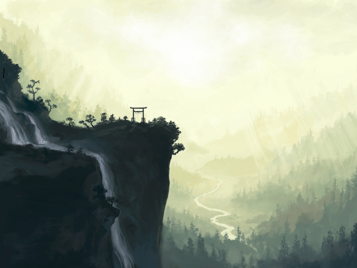 Пейзаж в китае обои