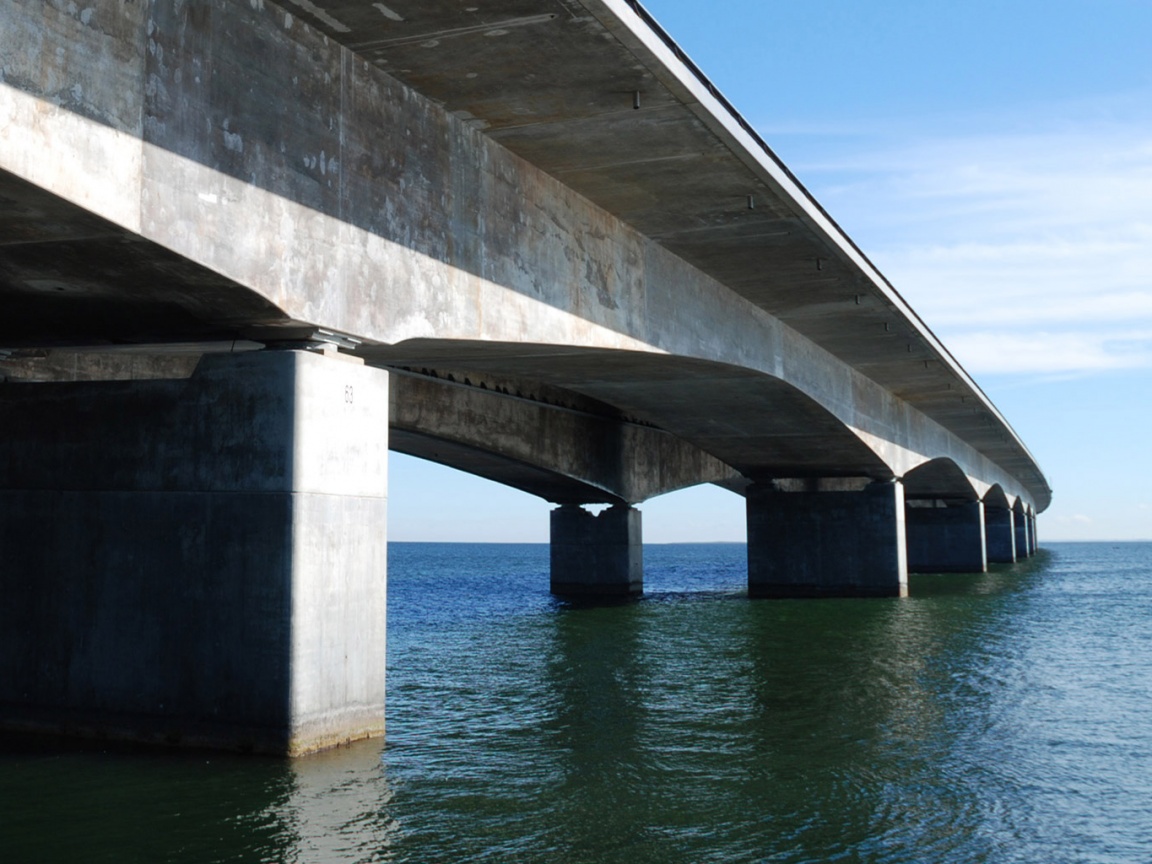 Опоры моста обои