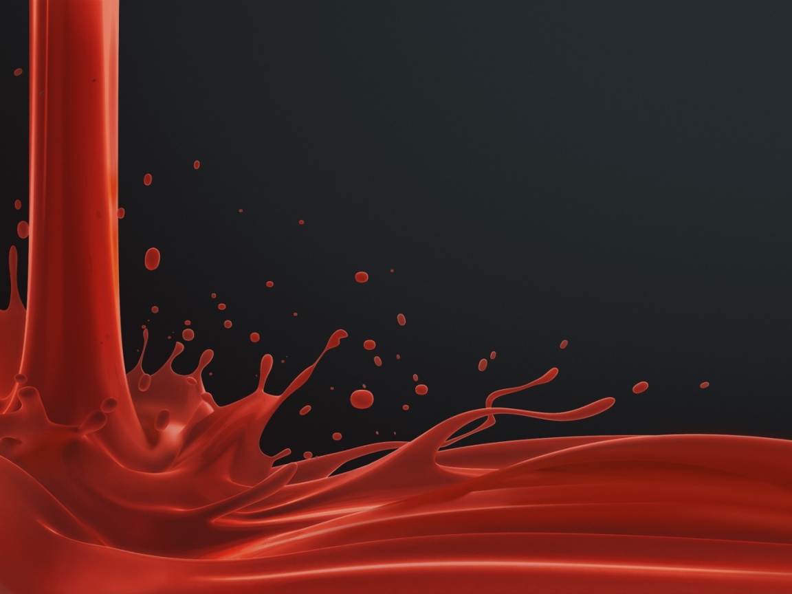 Красный всплеск обои