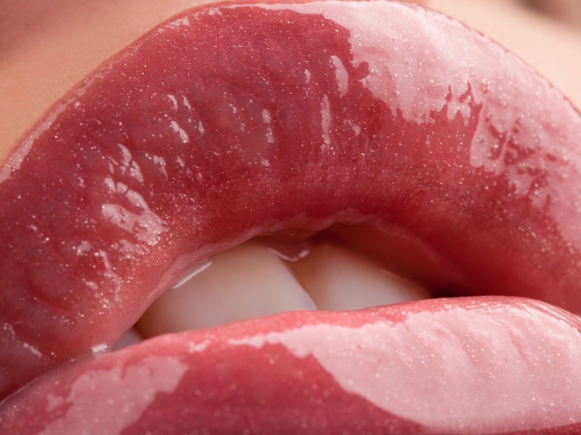 Губы с блеском обои