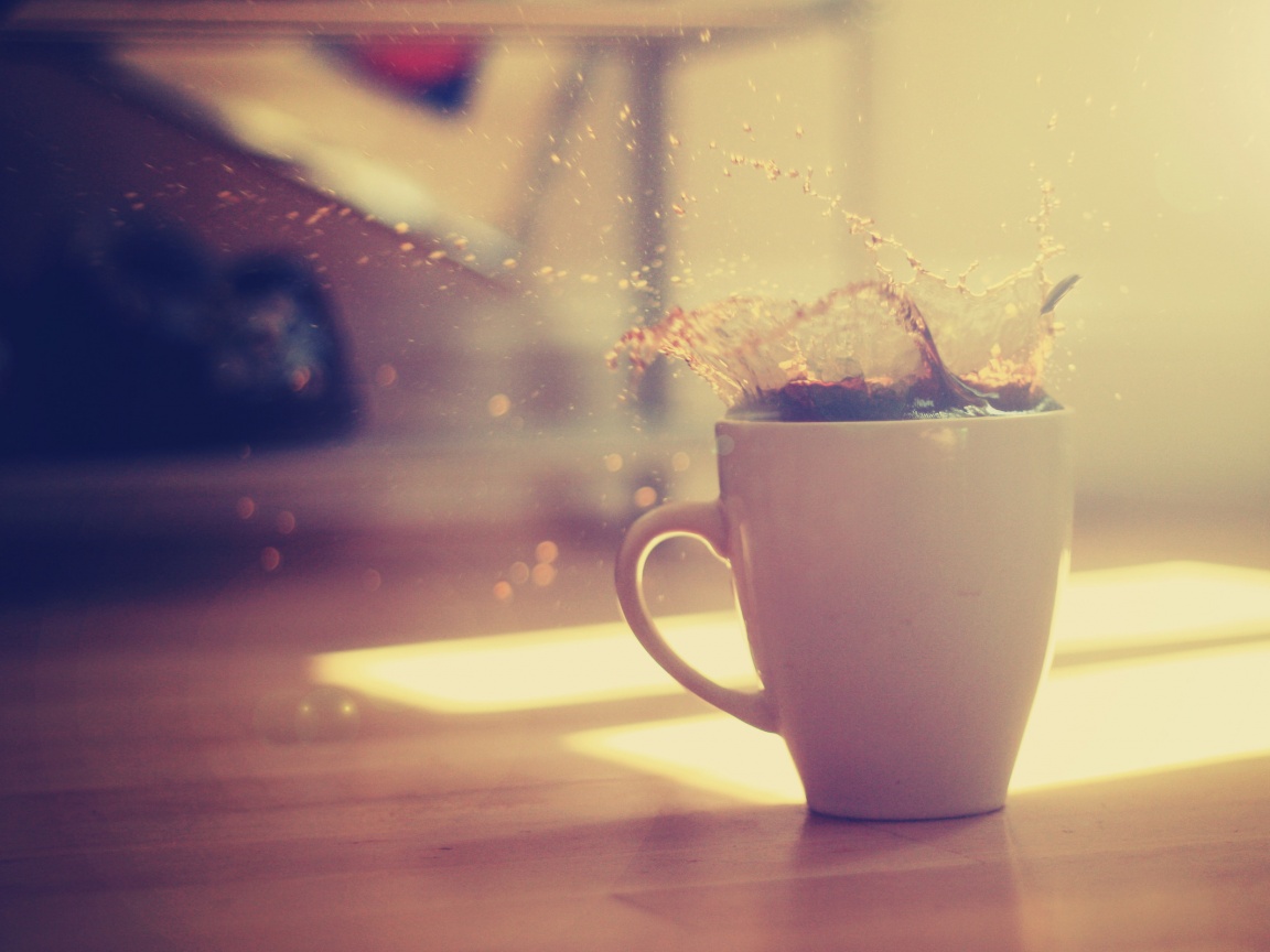 Кофейный всплеск обои