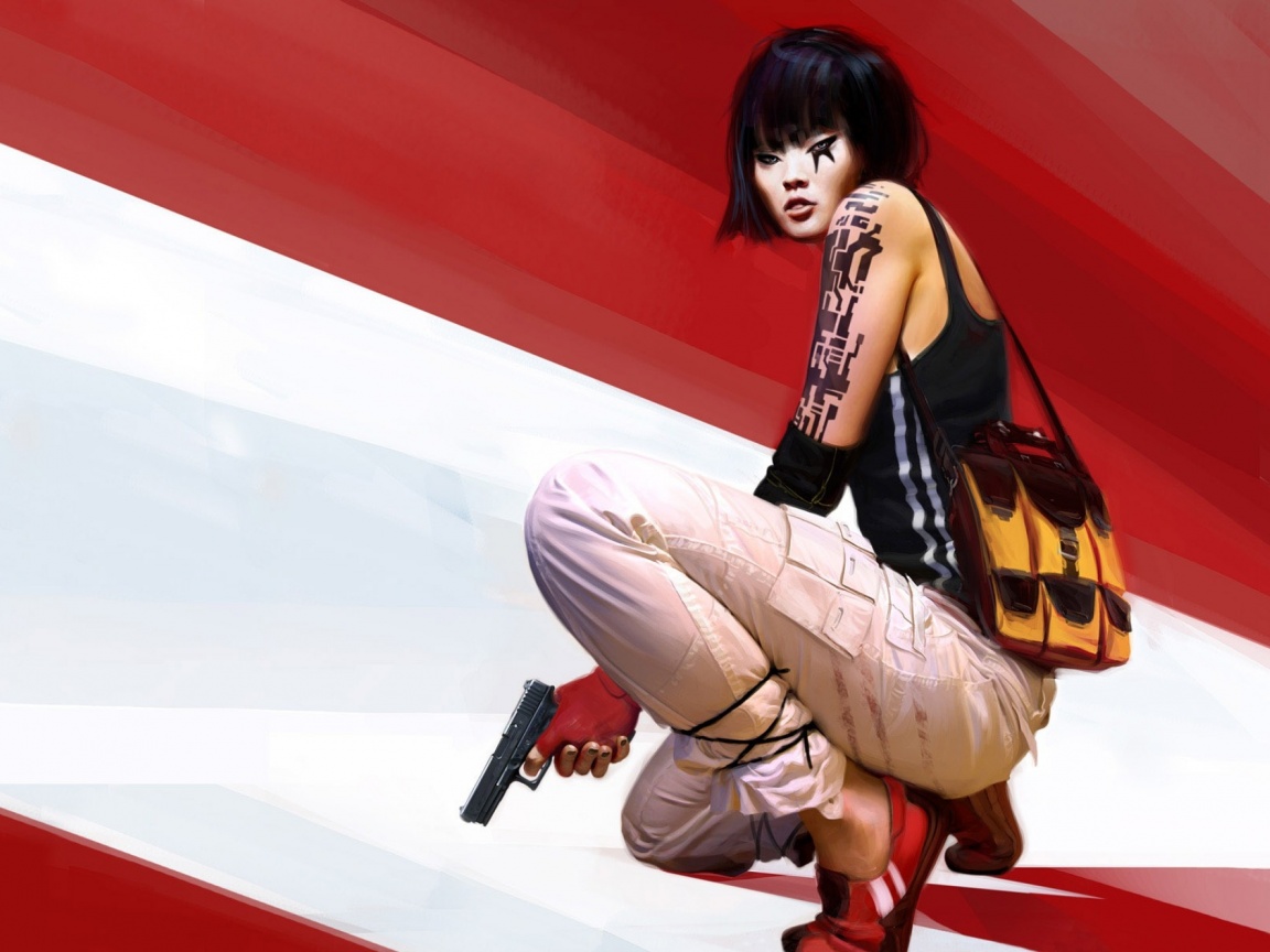 Фейт с пистолетом обои